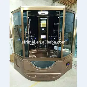 Grey glass bright shower room complete mobile steam shower room in guangzhou