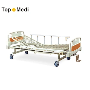 Medical equipments Metal Net Panel Cheap aluminum 2 cranks Hospital Bed Linen Hospital for patient people