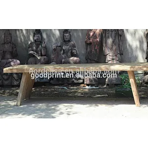 Dining Room Furniture Rustic Wood Square Top Recycled Furniture Dining Table