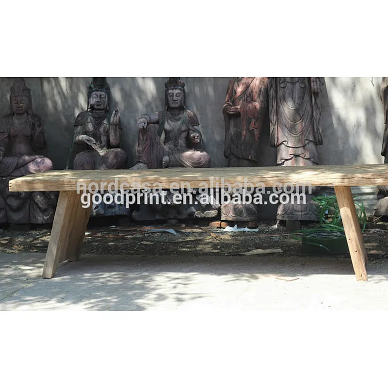 Dining Room Furniture Rustic Wood Square Top Recycled Furniture Dining Table
