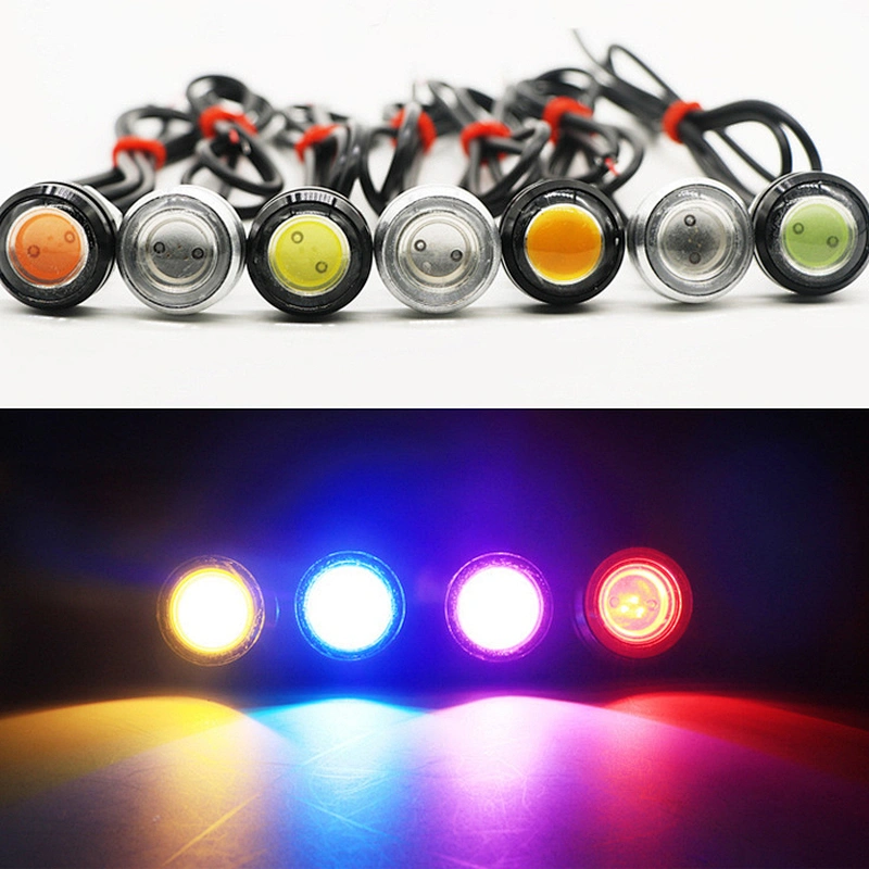 12v 23mm eagle eye led rock lights white red blue green bulb for motorcycle trucks