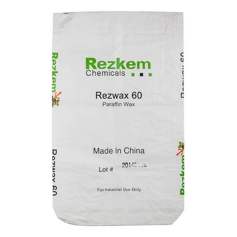 Cheap and quality block bottom white plastic pp woven chemical bag