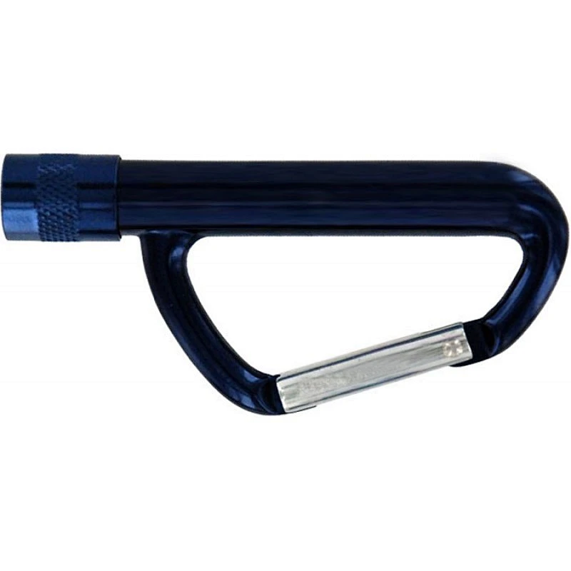 New design High Strength Alloy Metal Carabiner Flashlight with Split Ring