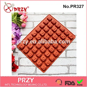PRZY PR327 silicone letter mold for cake decorating