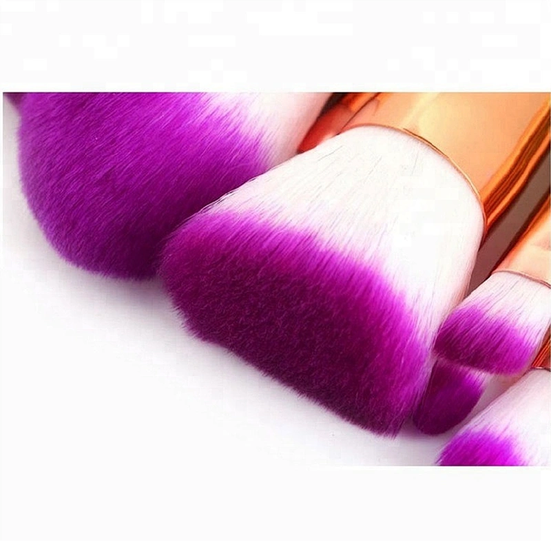 Professional Fish Tail Glitter 10pcs Cosmetic Makeup Brush Set