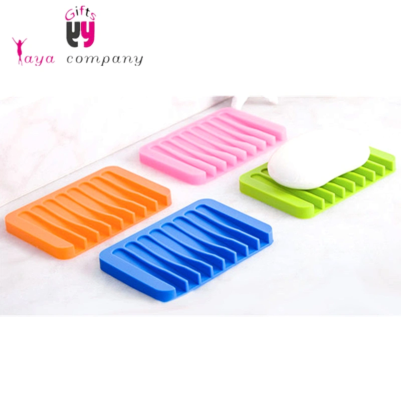 Amazon Hot Sale Silicone Soap Dish Holder For Shower Bathroom Kitchen Holder