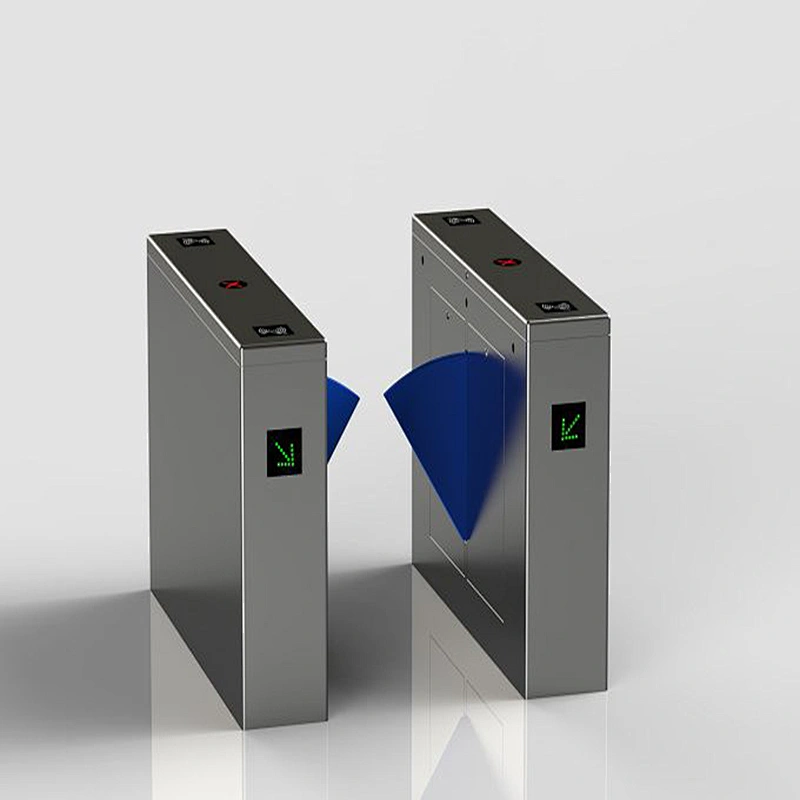 High Security Flap Ticket Turnstile Barrier Gate With Card Reader