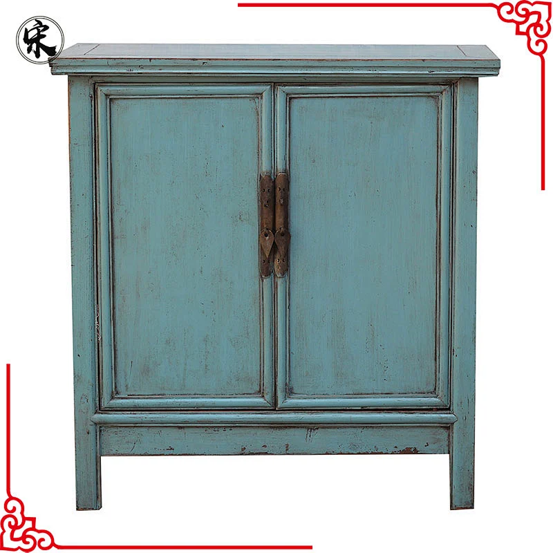 chinese antique old solid wood pine sideboard furniture