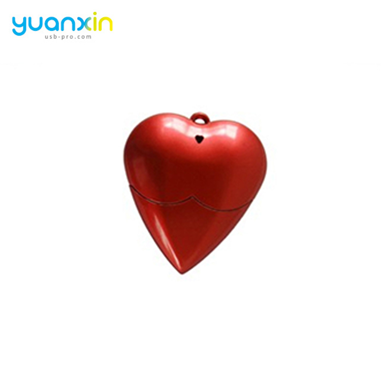 Wedding Gift Heart Shape Bulk Cheap Custom Usb Flash Drive