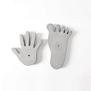 S9103 concrete craft molds hand and foot shaped silicone tray molds Decorative arts and crafts concrete moulds
