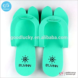 Wholesale cheap custom eva hotel slipper foldable eva foam disposable flip flop