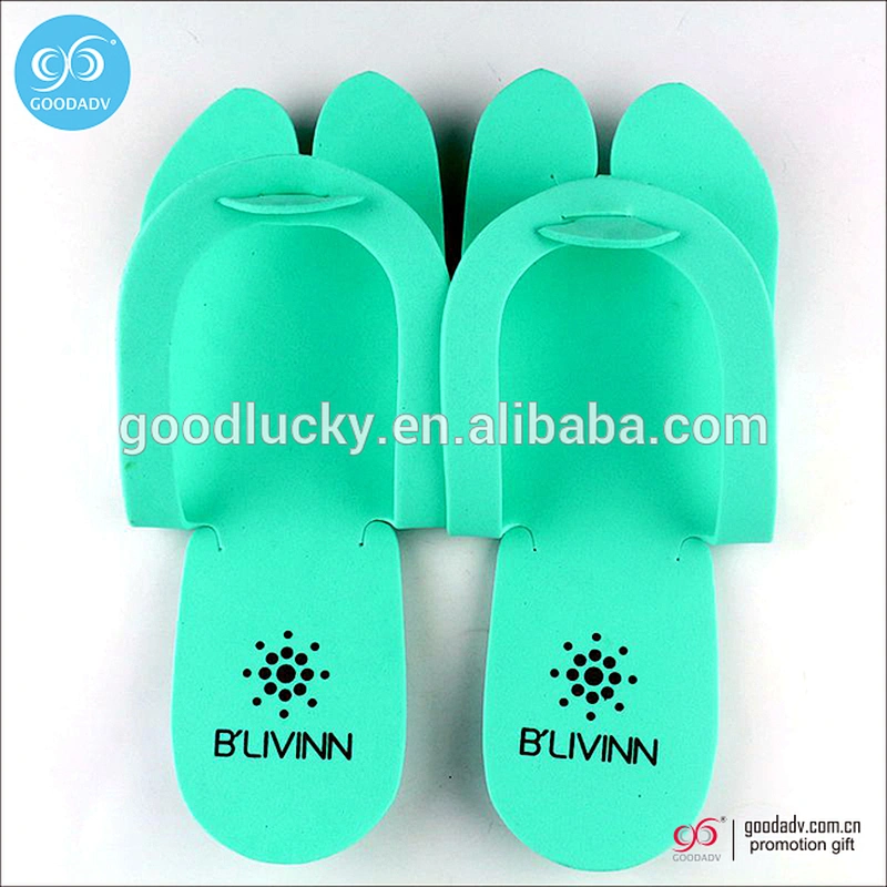 Wholesale cheap custom eva hotel slipper foldable eva foam disposable flip flop