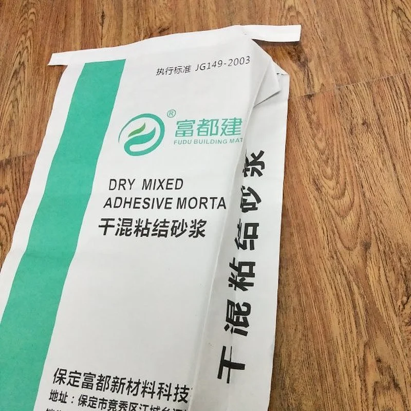 25kg kraft paper cement, putty powder packaging bag with valve port