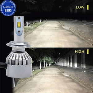 Dual Color C6 Led Headlight 36W COB Headlight Bulb H4 H11 H11/H9/H8 9005/HB3 9006/HB4 H7 LED Headlight Kits