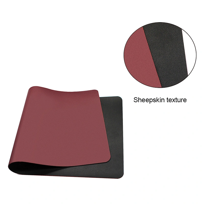 Good Quality Custom Large Double side PU Leather Mouse Pad Desk Writing Mat, Big Mouse Pad