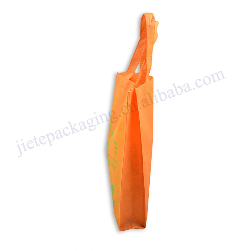 Orange Folding Non Woven Portable Bag for Shopping ,promotion and market