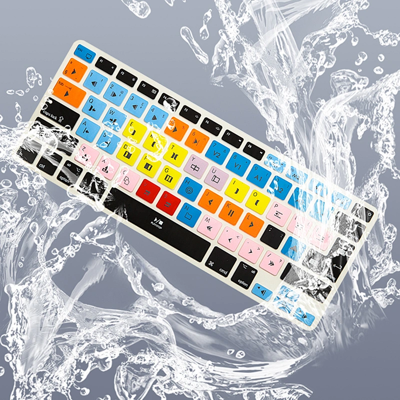 Amazon Hot Seller avid Media Composer Shortcuts Silicone Keyboard Protector For macbook pro laptop for macbook pro 13 case Air