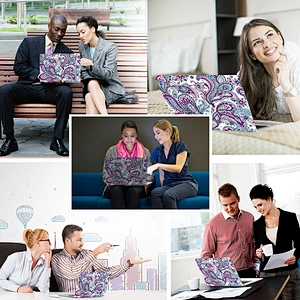 Paisley Flower pattern custom hard laptop case hard shell laptop case for macbook air 13 15 Touch Bar