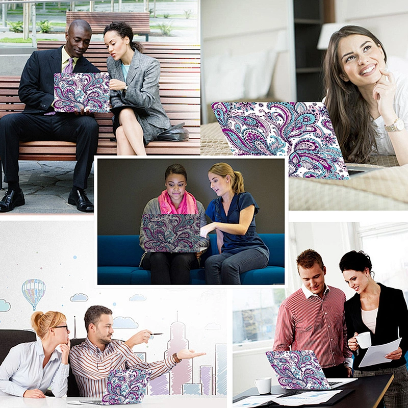Paisley Flower pattern custom hard laptop case hard shell laptop case for macbook air 13 15 Touch Bar