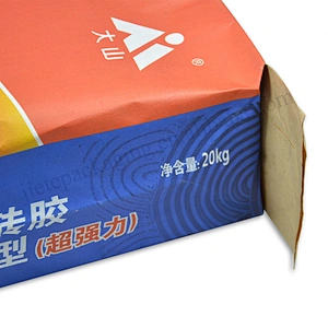 25kg stand up multi-layer kraft paper printed cement packaging bag
