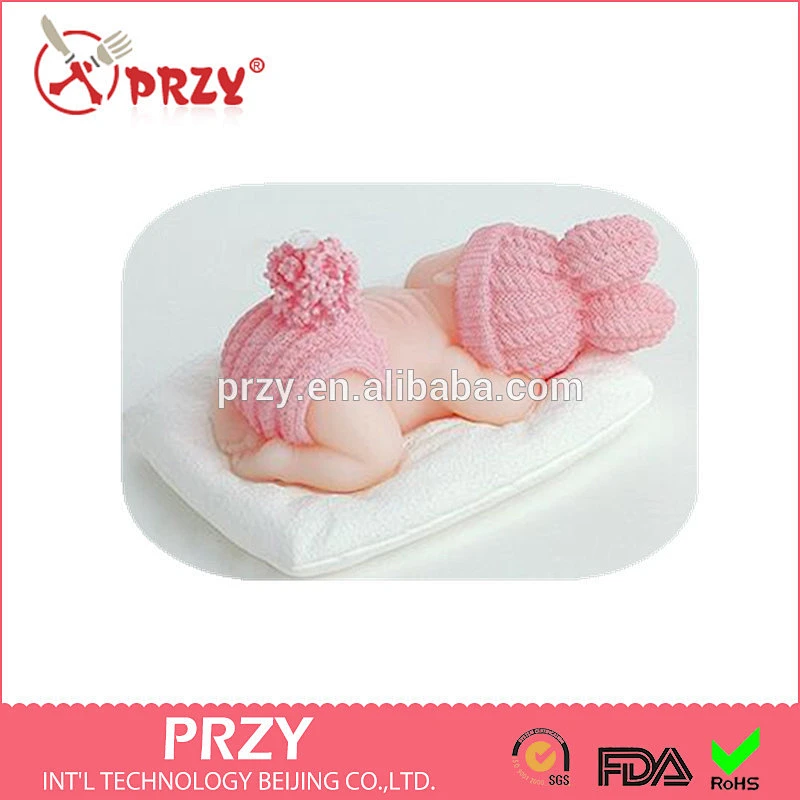 S4112 PRZY Baby novelty candles handmade soap molds, silicone molds wholesale, China supplier
