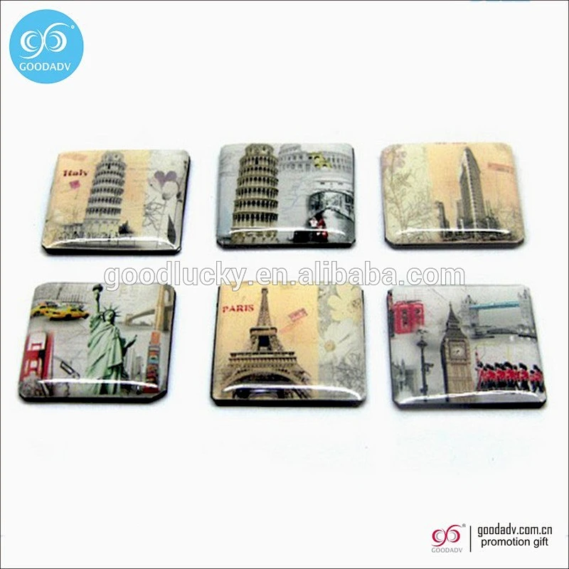 sublimation fridge magnet Epoxy magnet sticker