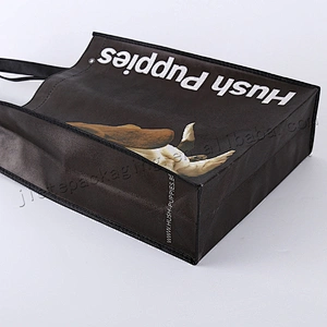 Cheap reusable stand up bopp laminated pp non woven shopping bag for market
