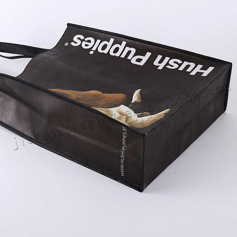 Cheap reusable stand up bopp laminated pp non woven shopping bag for market