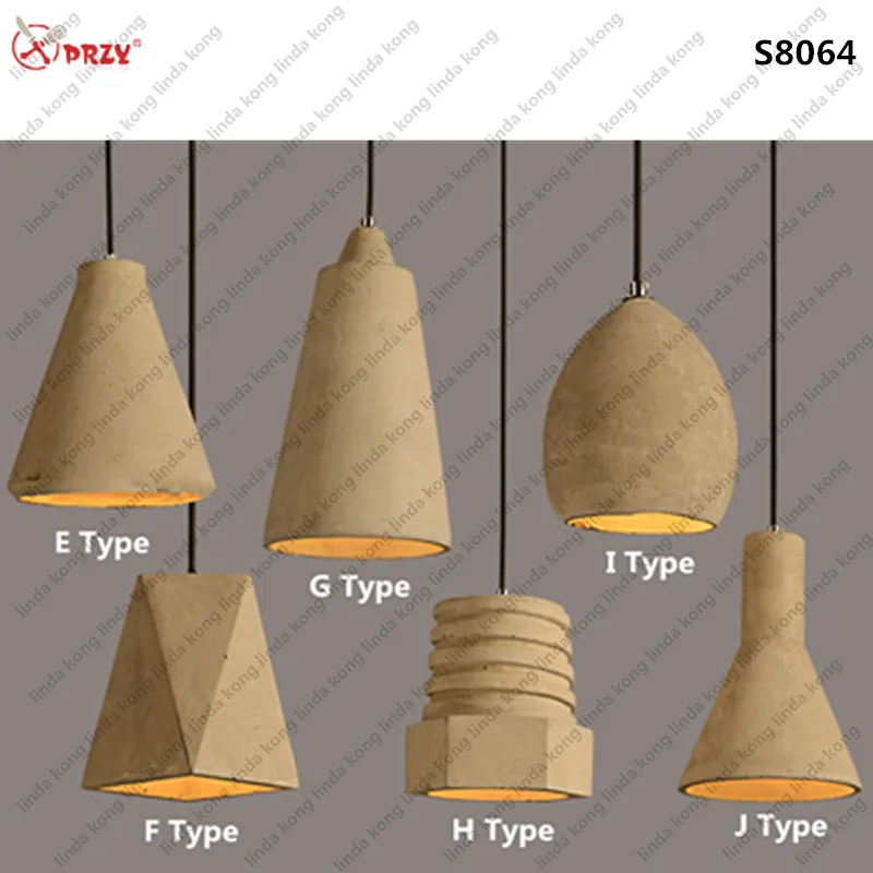 PRZY Retro industrial Mould cement Bar Pendant Lights mold Silicone Coffee Chandeliers Molds