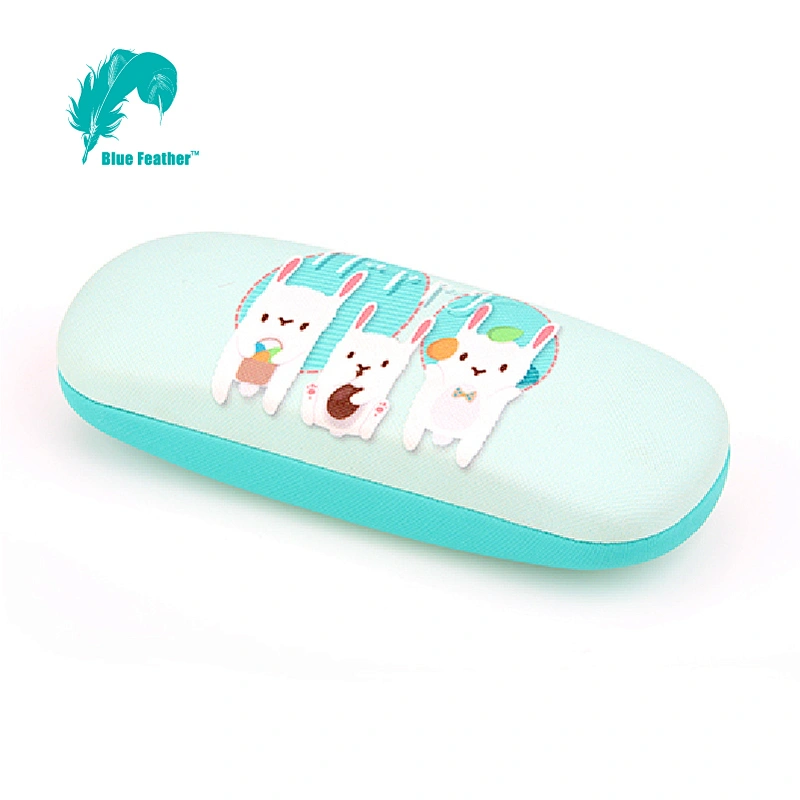 Cute Bunny Themed Hard Shell Eyeglass Case for Children