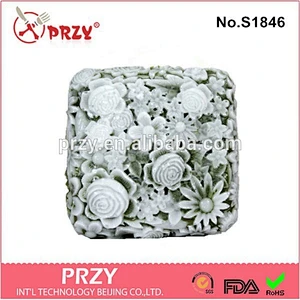 S1846 PRZY 2015 newest chinese Handmade flower silicone soap molds