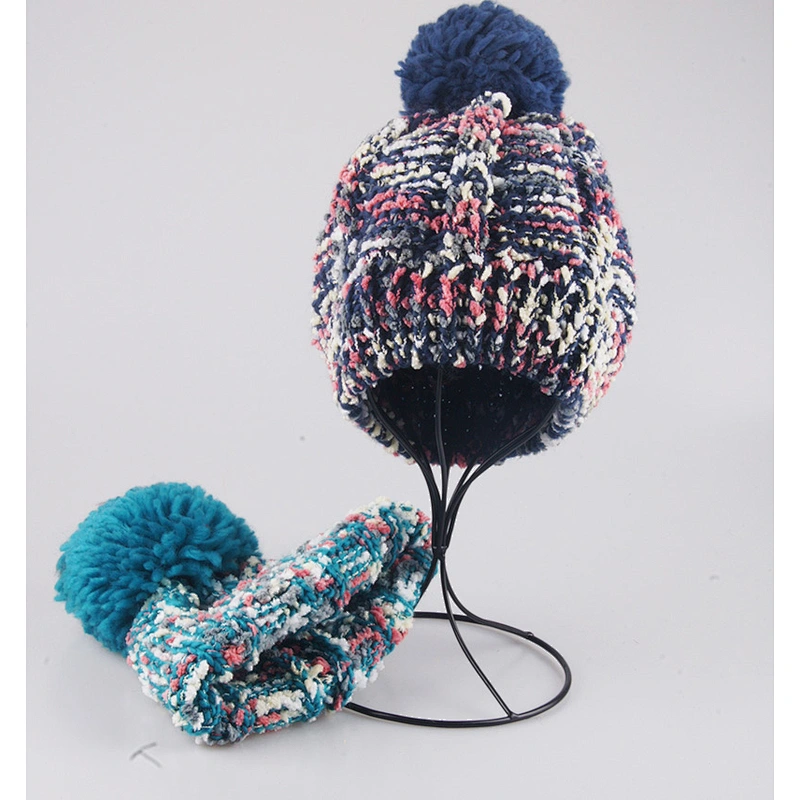 Winter Hat Knitted Beanies Wholesale Knit bling beanie hat camping hiking hat
