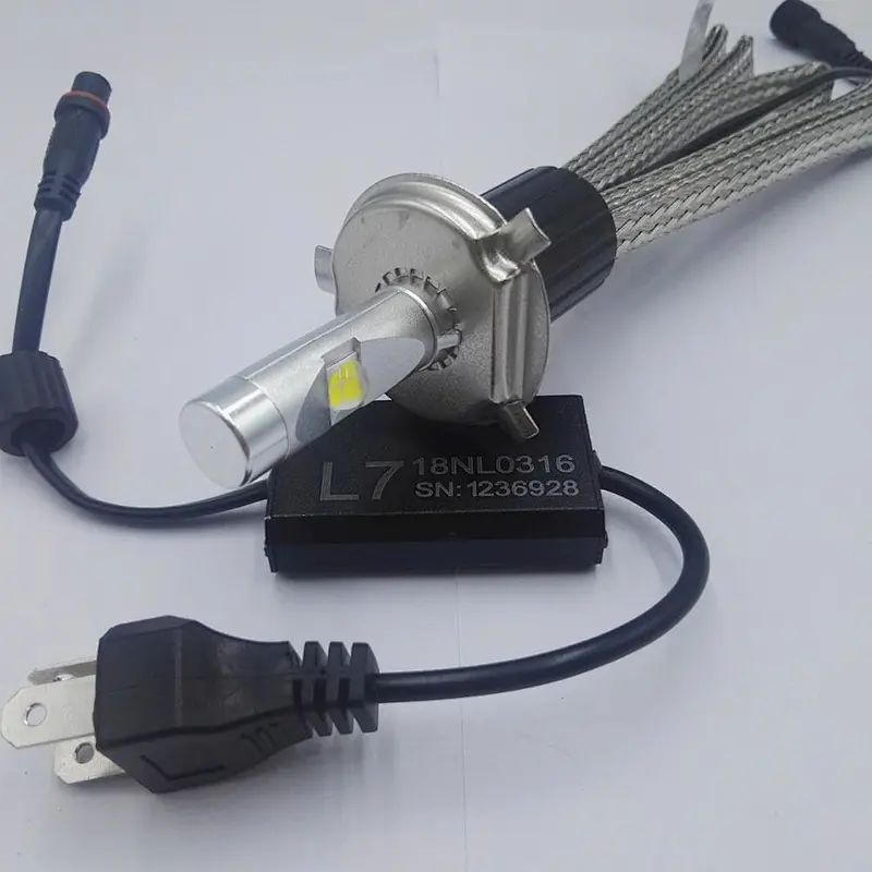 motorcycle light L7 H4 Car LED Headlight 6600lm XHP70 60w LED Headlight kits H13 9004 9007 D1s D2s D3s D4s D2R , D1R