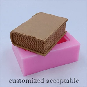 New Book Design Silicone Soap Molds Candle Mold 3D Silica mould for Soap Cake Chocolate Crafts Making