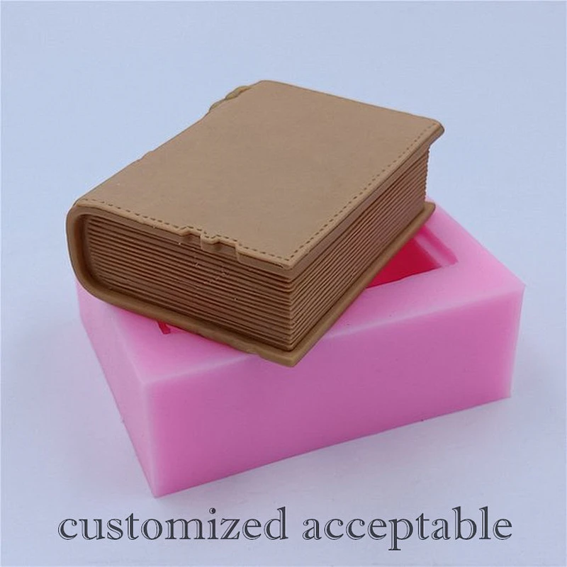 New Book Design Silicone Soap Molds Candle Mold 3D Silica mould for Soap Cake Chocolate Crafts Making