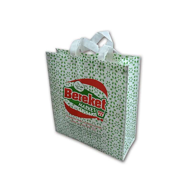 Custom Order design printing plastic material bopp laminated pp woven shopping bag