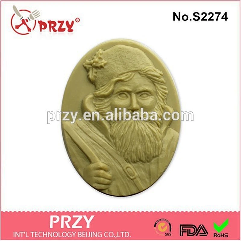 Saint Nicholas silicone soap molds for soap making