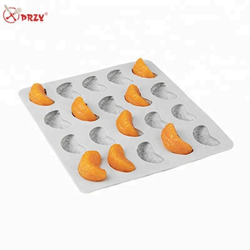 PRZY 20cavities fruit molds small orange forms handmade orange Soap Moulds