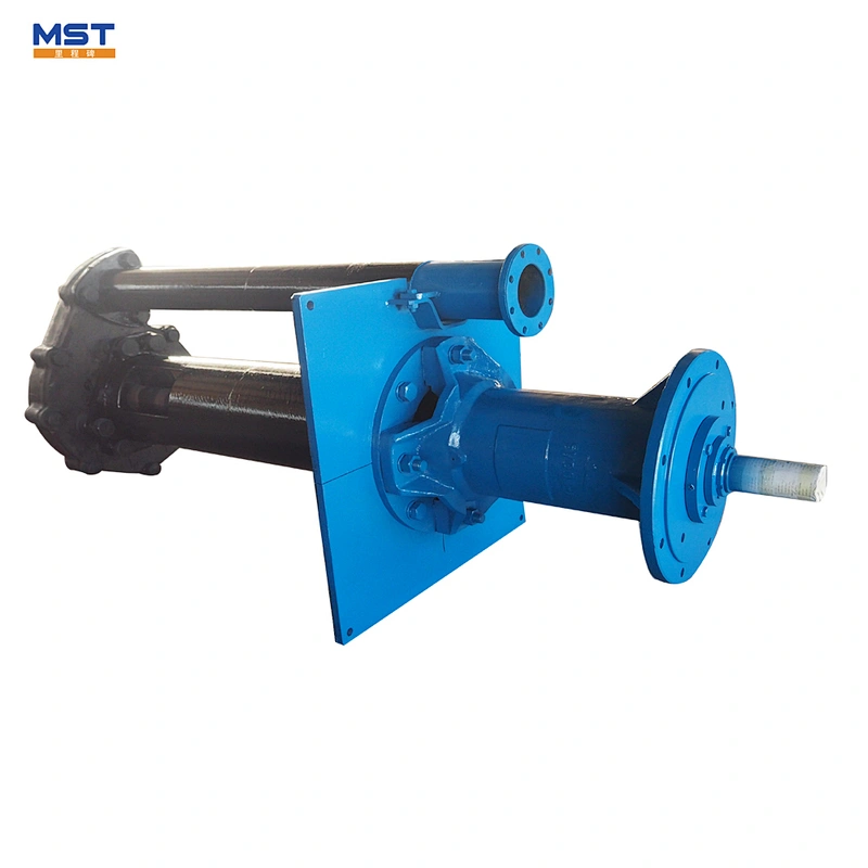 Belt driven vertical slurry pumps for heavy industry