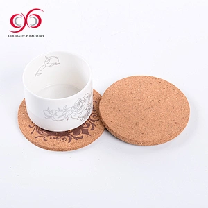 Wholesale waterproof and heat resistant cork backed placemats and coasters