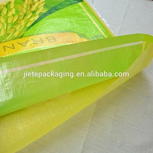 100% virgin polypropylene transparent recyclable bopp pp woven rice, grain packaging materials sacks bags 50kg