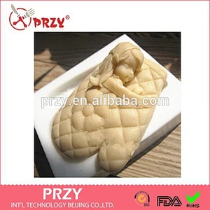 DIY handmade baby girl silicone molds for soap making