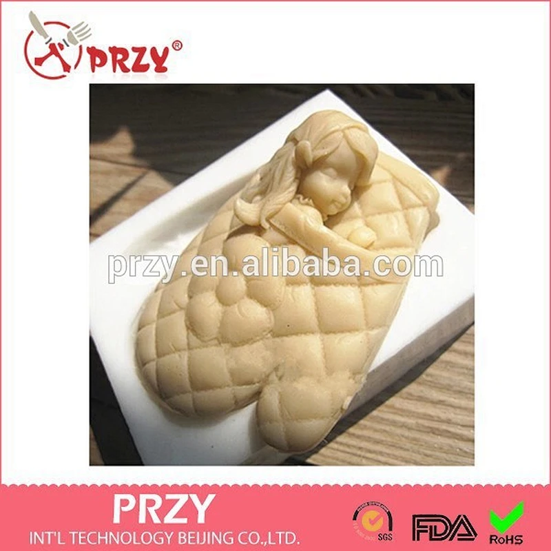 DIY handmade baby girl silicone molds for soap making