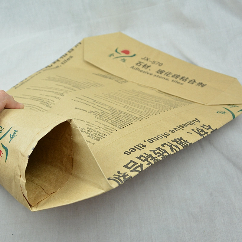 High quality 20kg50kg cement block bottom kraft paper valve bag