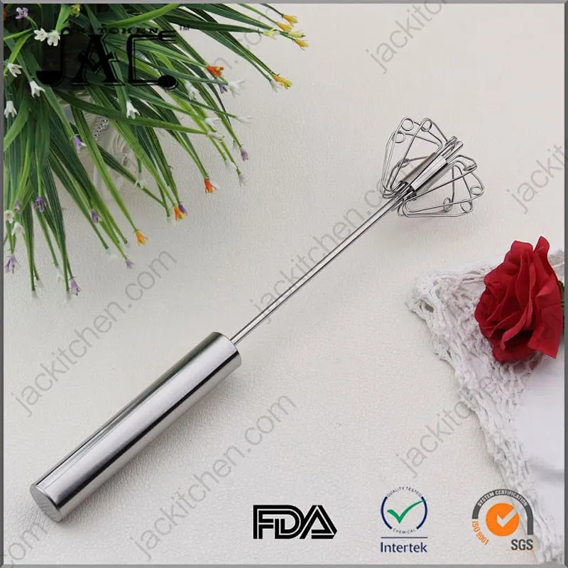 Manmade Stainless Steel Easy Hand Push Whisk