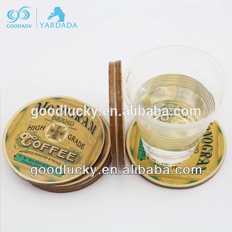 Custom square/round cup coaster/cup mat with logo printed