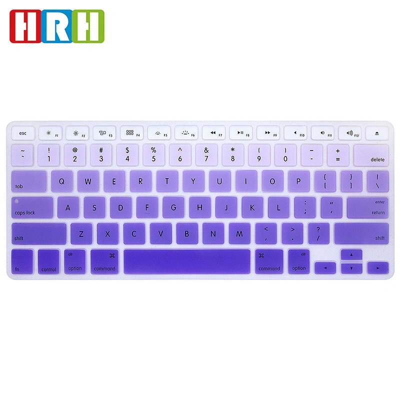 Rainbow Pattern Design Silicone US Keyboard Protector Cover Skin for Macbook Pro Air Retina 13 15 17