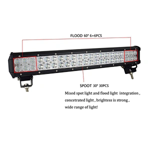 4x4 Offroad 126w Led Light Bar For Truck