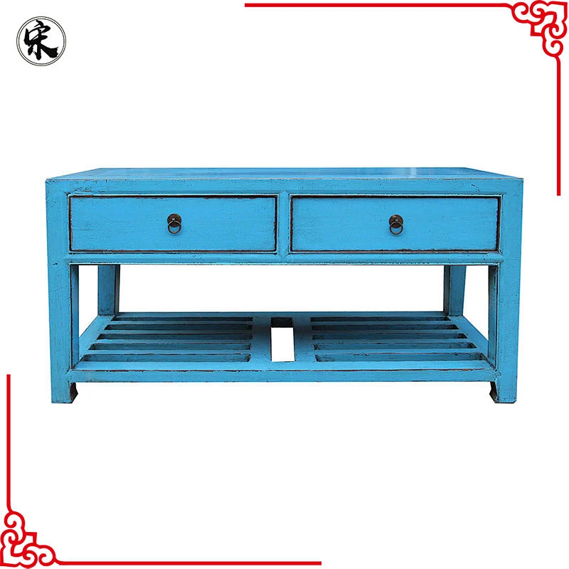 chinese lacquer handmade wood coffee table furniture
