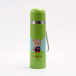 Guangzhou Factory Promotional 500 ml Cartoon Cute Vacuum Cup Customized Sport Water Bottle for Children